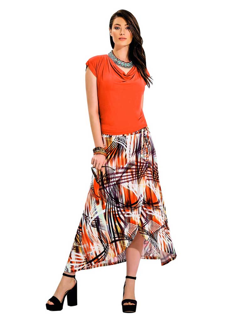 Top and Long Skirt